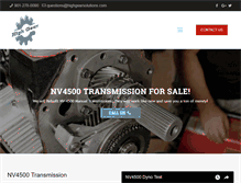 Tablet Screenshot of nv4500transmission.com